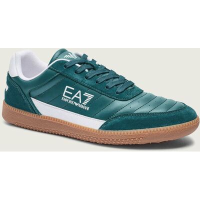 EA7 Skórzane sneakersy butelkowa zieleń 42 EA7 Skórzane sneakersy butelkowa zieleń 42