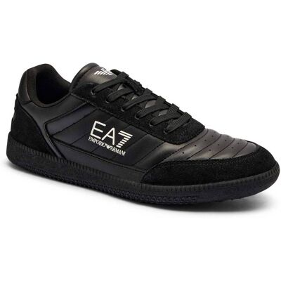EA7 Skórzane sneakersy czarny 44 EA7 Skórzane sneakersy czarny 44
