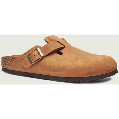 Birkenstock Skórzane mule Boston LEOI narrow fit camel 40 Birkenstock Skórzane mule Boston LEOI narrow fit camel 40