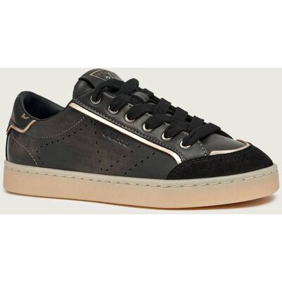 Guess Skórzane sneakersy Jhell zamsz czarny 40 Guess Skórzane sneakersy Jhell zamsz czarny 40