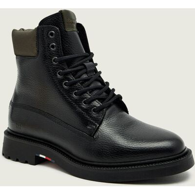 Tommy Hilfiger Skórzane buty wysokie czarny 45 Tommy Hilfiger Skórzane buty wysokie czarny 45
