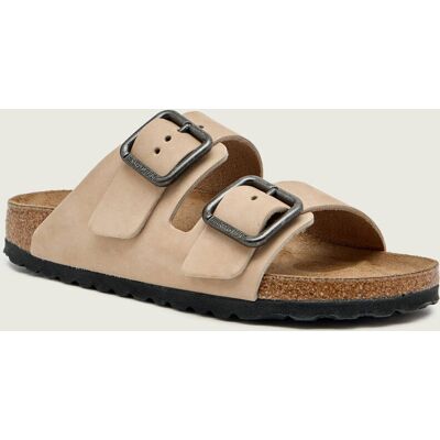 Birkenstock Klapki Arizona zamsz narrow fit beżowy 36 Birkenstock Klapki Arizona zamsz narrow fit beżowy 36