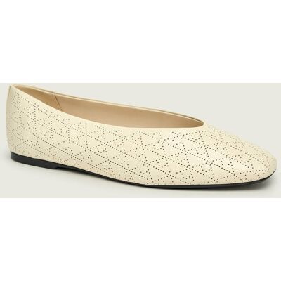 Calvin Klein Skórzane baleriny beżowy 36 Calvin Klein Skórzane baleriny beżowy 36