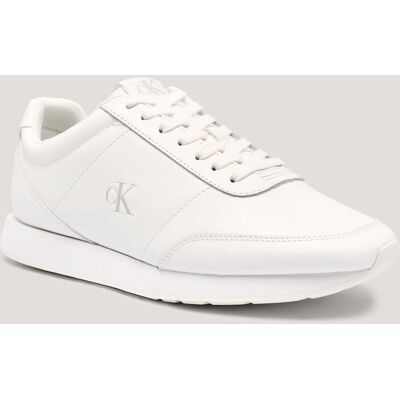 Calvin Klein Skórzane sneakersy RETRO RUNNER biały 45 Calvin Klein Skórzane sneakersy RETRO RUNNER biały 45