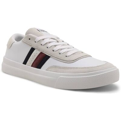 Tommy Hilfiger Skórzane sneakersy biały 42 Tommy Hilfiger Skórzane sneakersy biały 42