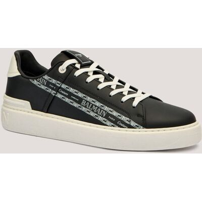 Balmain Skórzane sneakersy granatowy 43 Balmain Skórzane sneakersy granatowy 43
