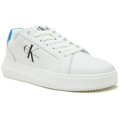 Calvin Klein Jeans Skórzane sneakersy CHUNKY CUPSOLE MONOLOGO biały 43 Calvin Klein Jeans Skórzane sneakersy CHUNKY CUPSOLE MONOLOGO biały 43