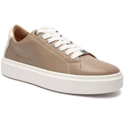 Alexander Smith Skórzane sneakersy LONDON beżowy 44 Alexander Smith Skórzane sneakersy LONDON beżowy 44