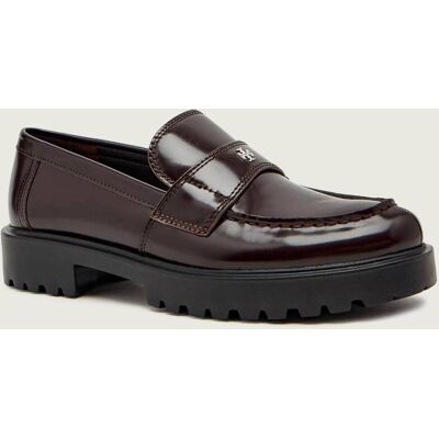 TORY BURCH Skórzane loafersy CLASSIC LUG brązowy 36 TORY BURCH Skórzane loafersy CLASSIC LUG brązowy 36