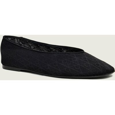 Calvin Klein Baleriny z dodatkiem skóry czarny 36 Calvin Klein Baleriny z dodatkiem skóry czarny 36