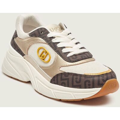 Liu Jo Sneakersy LJ01 01 z dodatkiem skóry brązowy 38 Liu Jo Sneakersy LJ01 01 z dodatkiem skóry brązowy 38