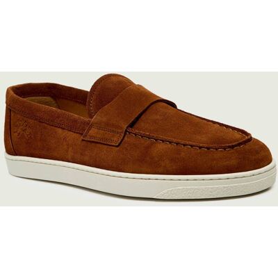 La Martina Loafersy UOMO CITY zamsz koniakowy 45 La Martina Loafersy UOMO CITY zamsz koniakowy 45