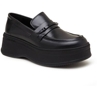 Calvin Klein Skórzane mokasyny czarny 36 Calvin Klein Skórzane mokasyny czarny 36