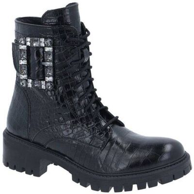 TWINSET Skórzane botki czarny 36 TWINSET Skórzane botki czarny 36