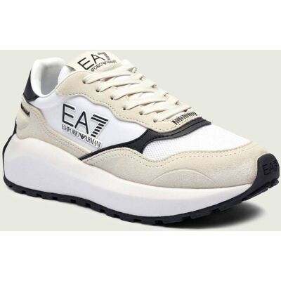EA7 Sneakersy zamsz biały 44 EA7 Sneakersy zamsz biały 44