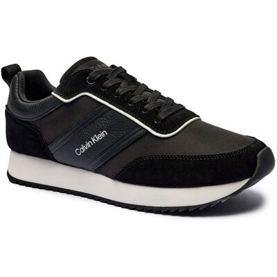Calvin Klein Sneakersy z dodatkiem skóry czarny 42 Calvin Klein Sneakersy z dodatkiem skóry czarny 42