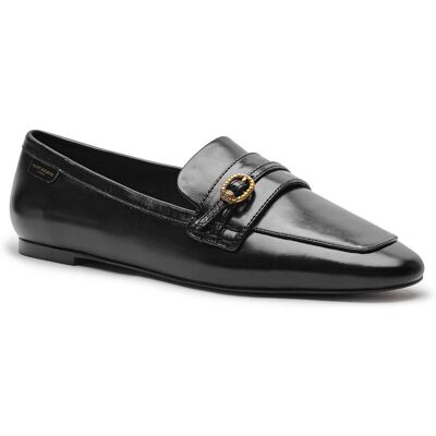 Kurt Geiger Skórzane loafersy MAYFAIR czarny 36 Kurt Geiger Skórzane loafersy MAYFAIR czarny 36