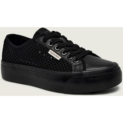 Calvin Klein Sneakersy VULC FLATF LACE UP czarny 36 Calvin Klein Sneakersy VULC FLATF LACE UP czarny 36