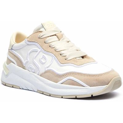 Boss BLACK Sneakersy Skylar_Runn_mxembBB zamsz biały 41 Boss BLACK Sneakersy Skylar_Runn_mxembBB zamsz biały 41