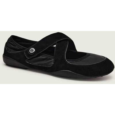 TORY BURCH Baleriny Romy Sport Mary Jane zamsz czarny 40 TORY BURCH Baleriny Romy Sport Mary Jane zamsz czarny 40