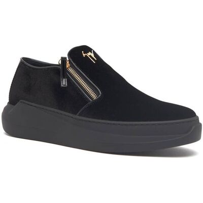 Giuseppe Zanotti Sneakersy zamsz czarny 41 Giuseppe Zanotti Sneakersy zamsz czarny 41