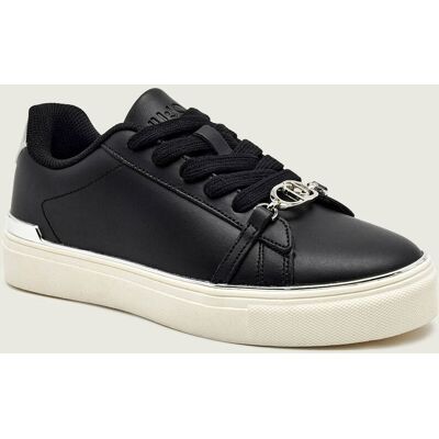 Liu Jo Skórzane sneakersy KIKI 01 czarny 40 Liu Jo Skórzane sneakersy KIKI 01 czarny 40
