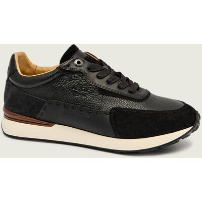 La Martina Skórzane sneakersy BLUBBER czarny 43 La Martina Skórzane sneakersy BLUBBER czarny 43