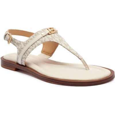 Michael Kors Skórzane sandały MANDY kremowy 38,5 Michael Kors Skórzane sandały MANDY kremowy 38,5