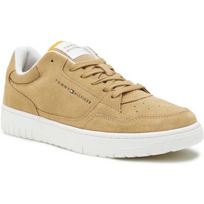 Tommy Hilfiger Sneakersy TH BASKET zamsz beżowy 41 Tommy Hilfiger Sneakersy TH BASKET zamsz beżowy 41