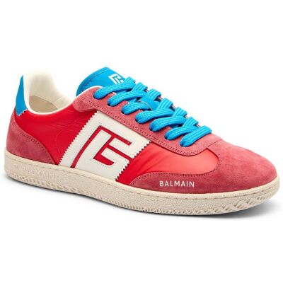 Balmain Sneakersy SWAN zamsz różowy 44 Balmain Sneakersy SWAN zamsz różowy 44