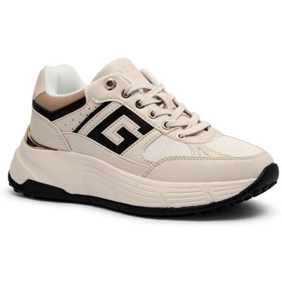Guess Sneakersy FONZI kremowy 40 Guess Sneakersy FONZI kremowy 40