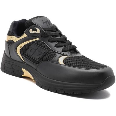 Giuseppe Zanotti Sneakersy GZRUNNER z dodatkiem skóry czarny 40 Giuseppe Zanotti Sneakersy GZRUNNER z dodatkiem skóry czarny 40