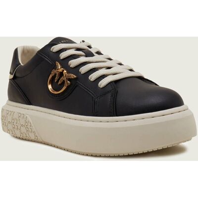 Pinko Skórzane sneakersy YOKO czarny 35 Pinko Skórzane sneakersy YOKO czarny 35