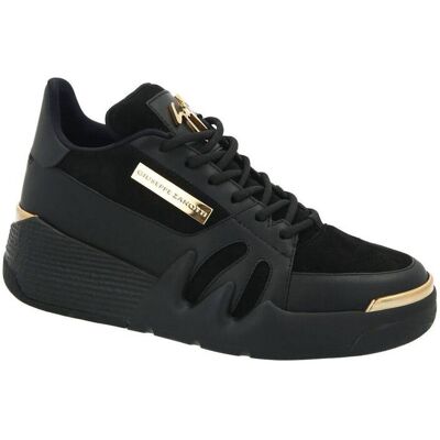 Giuseppe Zanotti Skórzane sneakersy I TALOGO czarny 40 Giuseppe Zanotti Skórzane sneakersy I TALOGO czarny 40