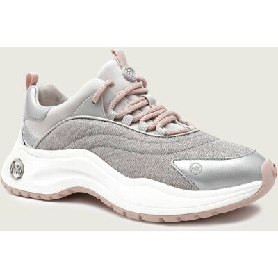 Michael Kors Sneakersy DARA z dodatkiem skóry srebrny 36 Michael Kors Sneakersy DARA z dodatkiem skóry srebrny 36