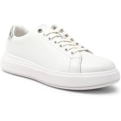 Calvin Klein Skórzane trampki RAISED CUPSOLE LACE UP biały 40 Calvin Klein Skórzane trampki RAISED CUPSOLE LACE UP biały 40