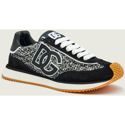 Dolce & Gabbana Sneakersy DG Cushion zamsz czarny 36 Dolce & Gabbana Sneakersy DG Cushion zamsz czarny 36