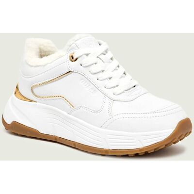 Guess Sneakersy FARREA shearling biały 36 Guess Sneakersy FARREA shearling biały 36