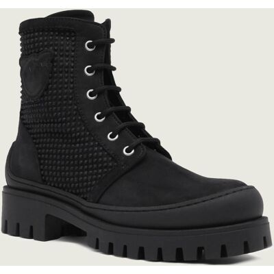 Pinko Skórzane botki SALVIA czarny 36 Pinko Skórzane botki SALVIA czarny 36