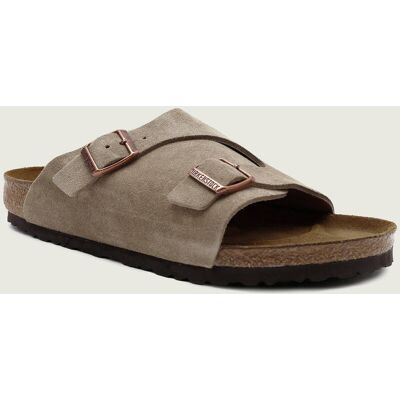 Birkenstock Klapki Zürich VL zamsz regular fit beżowy 41 Birkenstock Klapki Zürich VL zamsz regular fit beżowy 41
