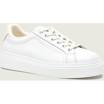 Tommy Hilfiger Skórzane sneakersy TH CHIC biały 37 Tommy Hilfiger Skórzane sneakersy TH CHIC biały 37