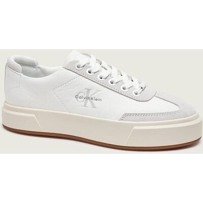 Calvin Klein Skórzane sneakersy Premier zamsz biały 36 Calvin Klein Skórzane sneakersy Premier zamsz biały 36