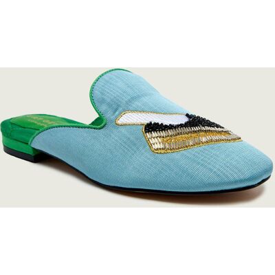 Kurt Geiger Mule EMBROIDERED niebieski 40 Kurt Geiger Mule EMBROIDERED niebieski 40