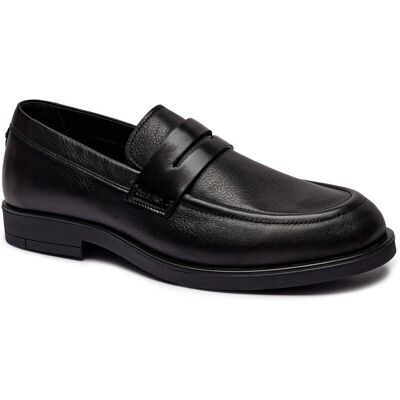 Calvin Klein Skórzane mokasyny czarny 45 Calvin Klein Skórzane mokasyny czarny 45