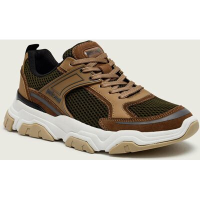 Just Cavalli Sneakersy FONDO LIUK DIS. C02 zamsz brązowy 41 Just Cavalli Sneakersy FONDO LIUK DIS. C02 zamsz brązowy 41