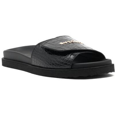 Buscemi Skórzane klapki COCCO czarny 41 Buscemi Skórzane klapki COCCO czarny 41