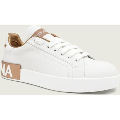 Dolce & Gabbana Skórzane trampki biały 39 Dolce & Gabbana Skórzane trampki biały 39