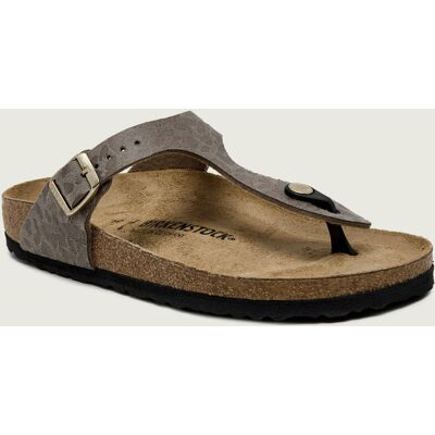 Birkenstock Japonki Gizeh narrow fit zamsz szary 37 Birkenstock Japonki Gizeh narrow fit zamsz szary 37