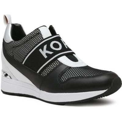 Michael Kors Skórzane sneakersy MAVEN SLIP ON czarny 40,5 Michael Kors Skórzane sneakersy MAVEN SLIP ON czarny 40,5