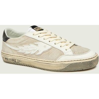 Enterprise Japan Sneakersy JUPITER ROCKET 4 zamsz z dodatkiem skóry ecru 45 Enterprise Japan Sneakersy JUPITER ROCKET 4 zamsz z dodatkiem skóry ecru 45